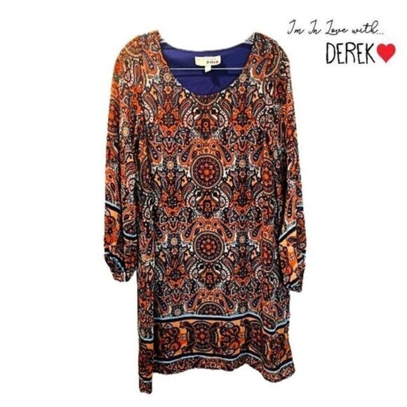 im in Love with Derek Women Summer Tunic Dress Casual Loose Flowy Swing shift - Picture 1 of 7